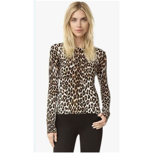 Equipment cashmere leopard print sweater size small - Picture 1 of 6